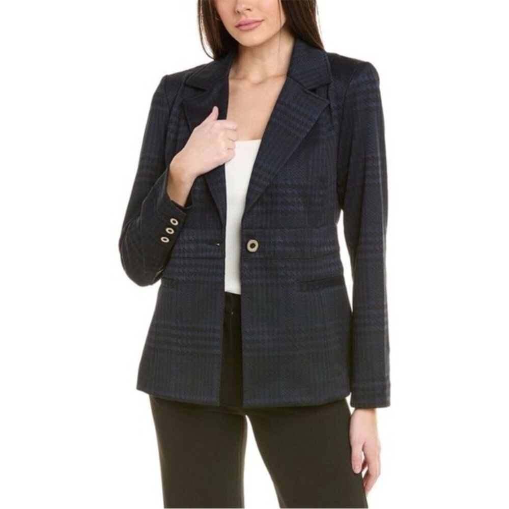 CAbi Navy Checkout Blazer Style #4296